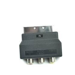 RCA/PHONO to SCART INPUT adapter for composite video and audio